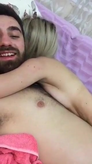 turkish couple cuddling naked after sex