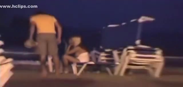 Voyeur tapes a partyslut riding her one night stand on the pavement in public