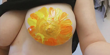 Boobie Painter Patreon Topless Painting